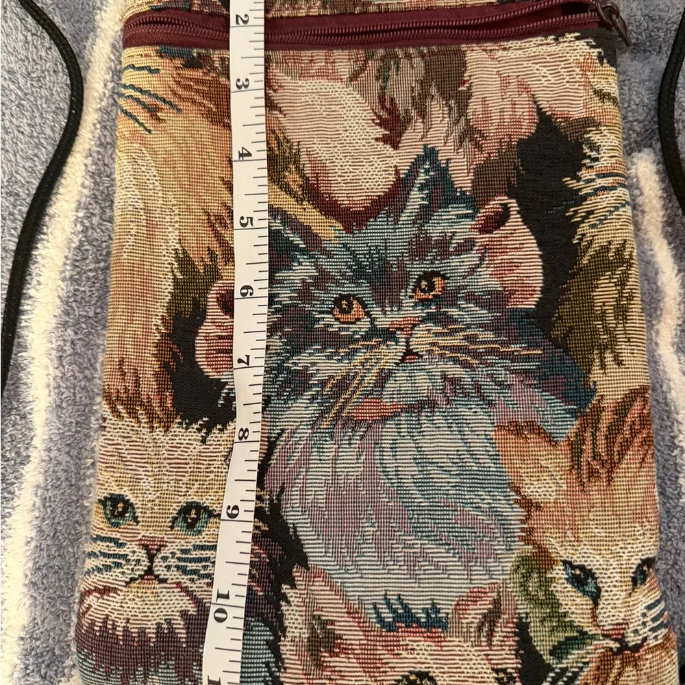 Cat Tapestry Crossbody Bag Purse - Picture 6 of 6